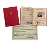 NSDAP Party Membership Book for Gunter d'Alquen with Heydrich Signed Promotion Page
