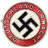 Deutschland Erwache NSDAP Slogan Badge