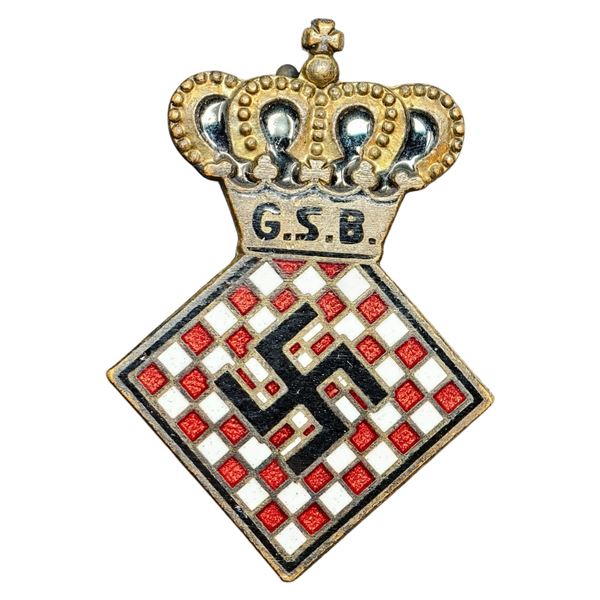 Nazi Grossdeutscher Schachbund Chess Membership Badge
