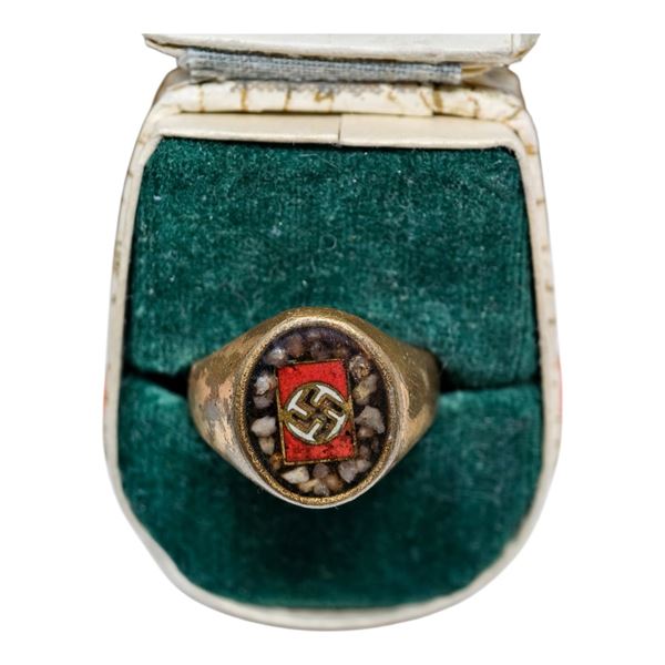 NSDAP Ring in Jeweler Case