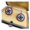 Image 2 : NSDAP Swastika Cufflinks in Jewelers Box