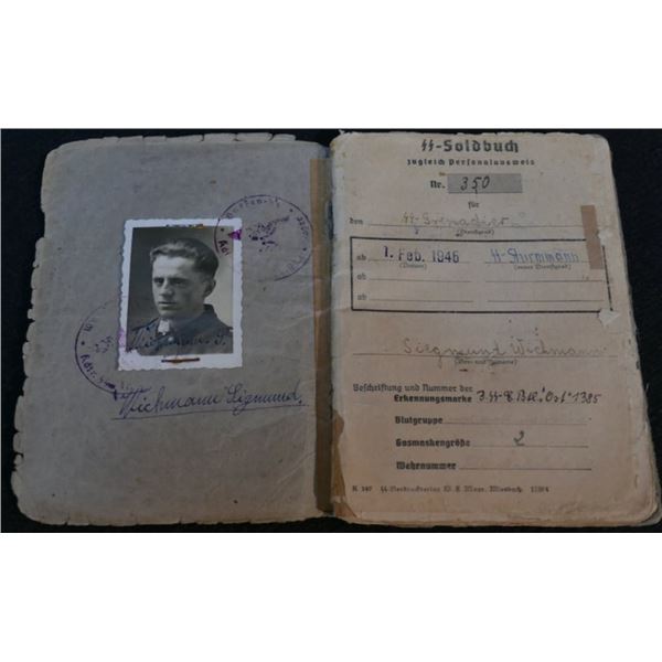 Waffen SS Soldbuch – SS Sturmmann Wichmann – SS Jäger Btl 500