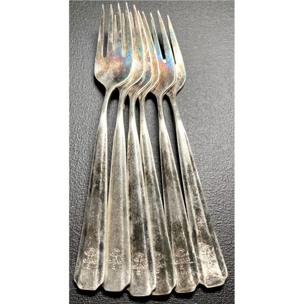 Original WWII German Army Forks PANZER REGIMENT 3 Tiger Unit in Normandy US GI Bring Back