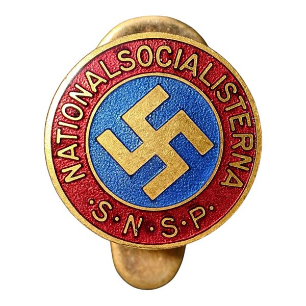 Swedish SNSP Party Membership Buttonhole Badge