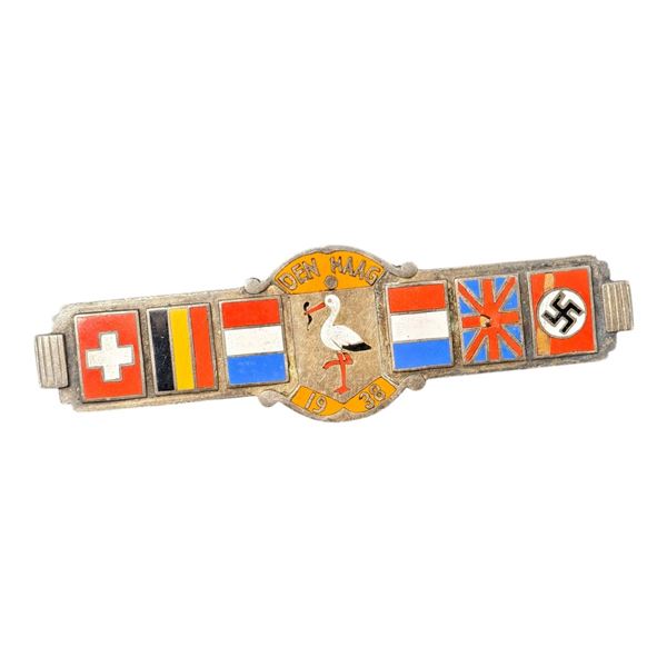 Dutch Meeting Event Badge NSDAP Den Haag 1938