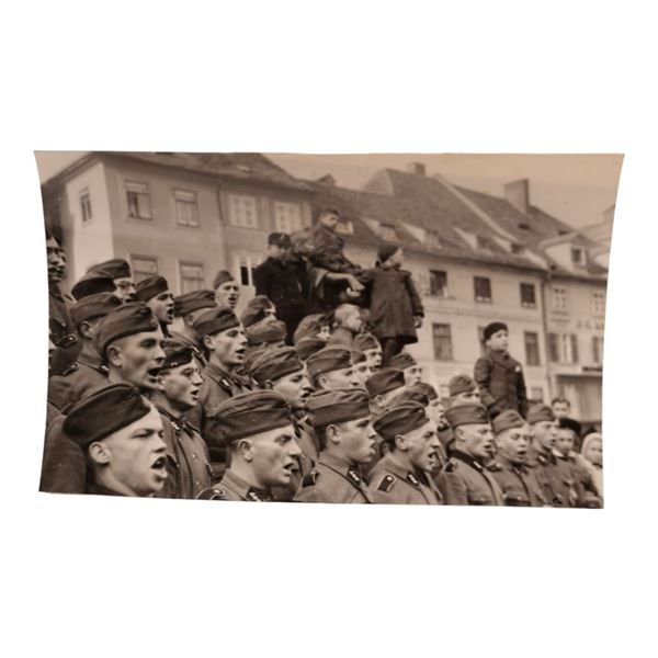 Unpublished Dutch Waffen SS Volunteer Legion - Graz Training Center 1942 Photograph
