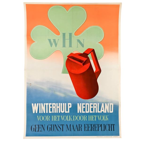 Dutch Nazi World War II Propaganda Poster
