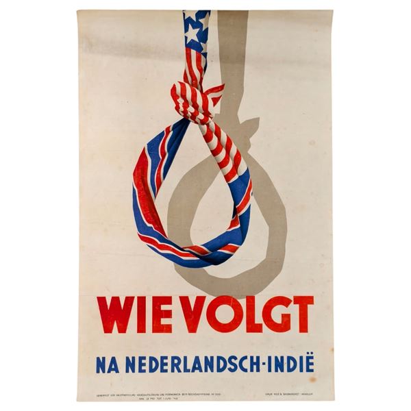 Dutch Nazi Propaganda Poster from World War II