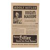 Adolf Hitler Mein Kampf Promotion Advertising Poster