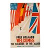 Allied Liberation Poster from the End of World War II in the Netherlands