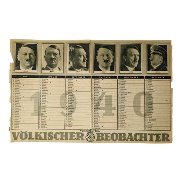 Adolf Hitler Volksischer Beobachter 1940 Calendar