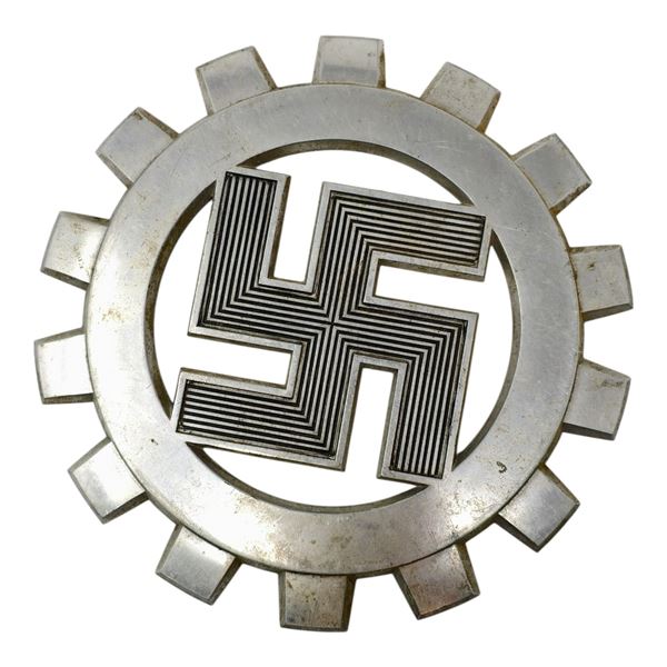 Third Reich Nazi DAF Metal Plaque