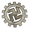 Image 3 : Third Reich Nazi DAF Metal Plaque