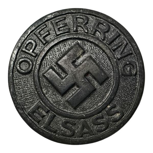 Third Reich Nazi Offerring Elsass Badge