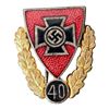 Image 1 : Third Reich Nazi Veterans Association 40 Year Badge Pin