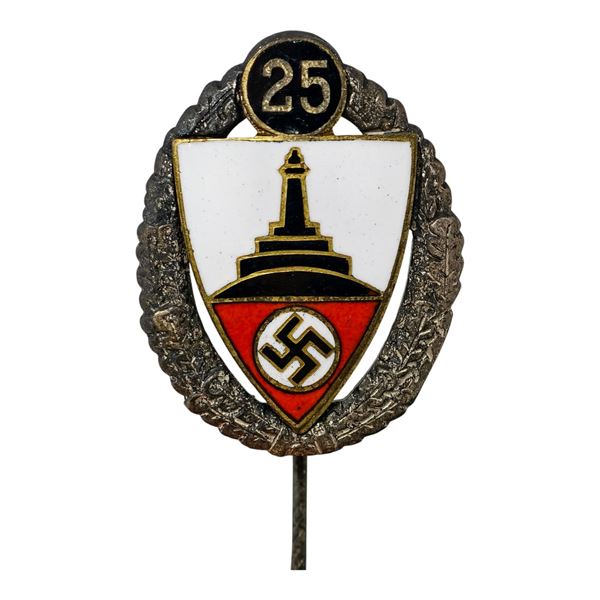 Third Reich Nazi 25 Year Veterans Association Pin