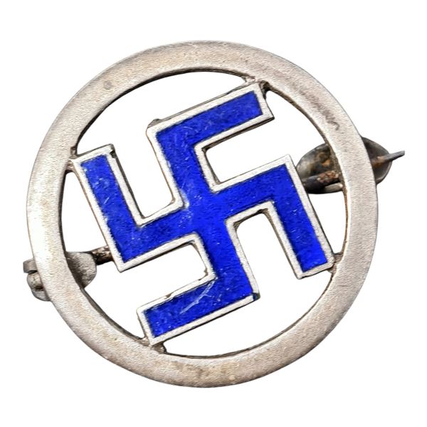 Swastika Silver Pin