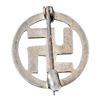 Image 2 : Swastika Silver Pin