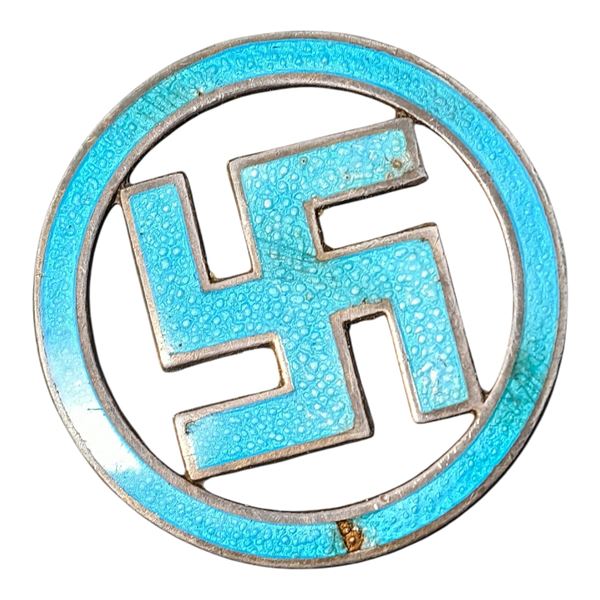 Swastika Silver Pin