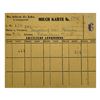 Image 1 : Milk Ration Card for Jewish Child from Lodz Litzmannstadt Ghetto
