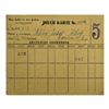 Milk Ration Card for Jewish Child from Lodz Litzmannstadt Ghetto