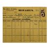 Milk Ration Card for Jewish Child from Lodz Litzmannstadt Ghetto