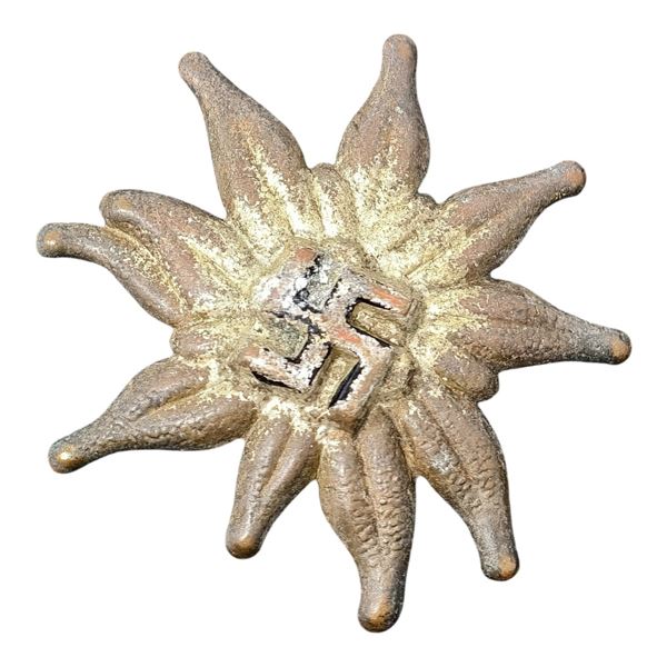 Third Reich Nazi Edelweiss Badge Pin