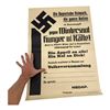 Image 3 : ORIGINAL NSDAP POSTER CALL UP FOR A WINTER AID MASS EVENT
