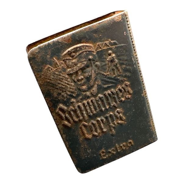 German WWII SS Schwarzes Korps Matchbook Case
