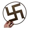 Image 2 : Third Reich Swastika Brass Window Decoration