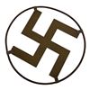 Image 3 : Third Reich Swastika Brass Window Decoration