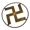 Image 6 : Third Reich Swastika Brass Window Decoration