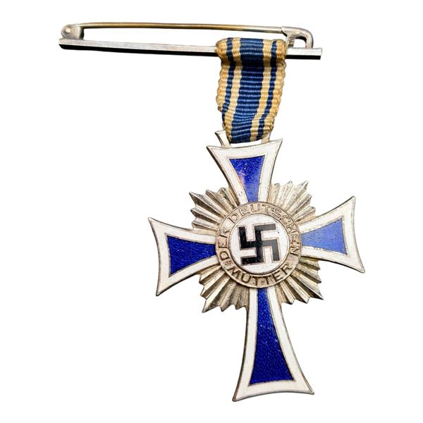 Third Reich Nazi Mothers Cross in Silver