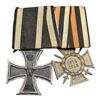 1914 Iron Cross with Hindenburg Cross Medal Bar