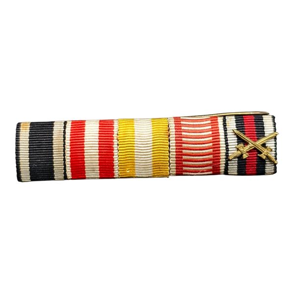 Third Reich Nazi 5 Place Ribbon Bar
