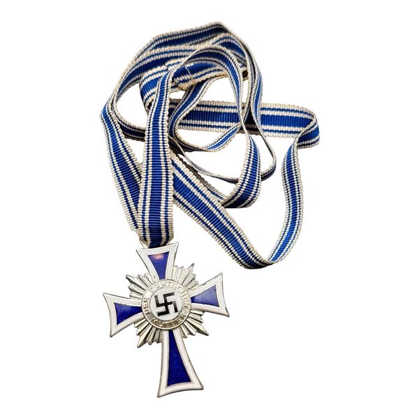 Third Reich Nazi Mothers Cross in Silver