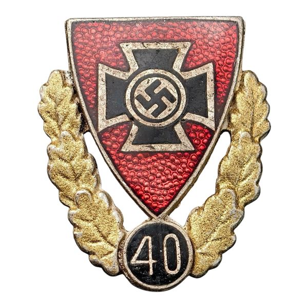 German WWII Veterans Association 40 Year Pin Badge