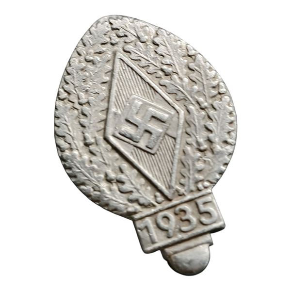 German WWII Hitler Youth HJ Badge