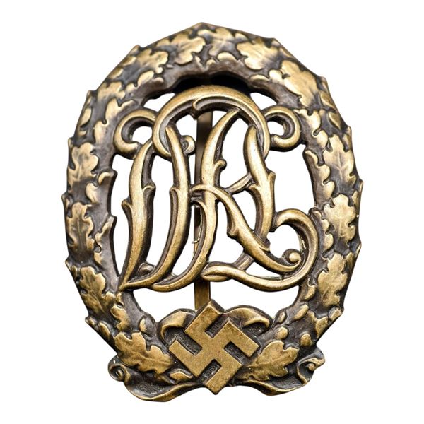 Third Reich Nazi DRL Badge in Bronze