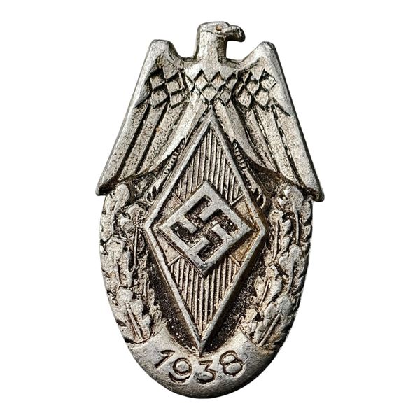 German WWII Hitler Youth HJ Badge