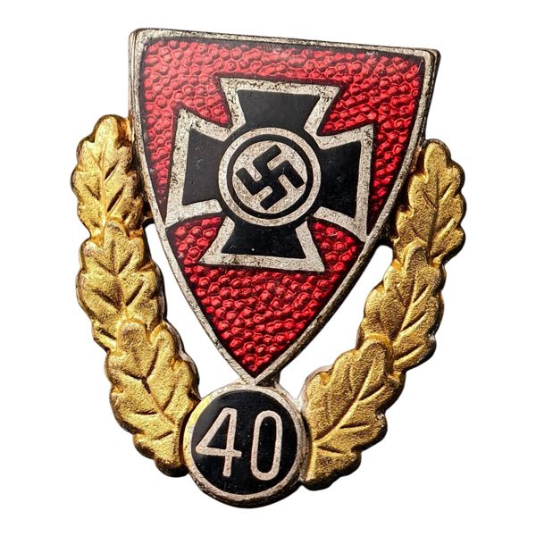 German WWII Veteran Association 40 Year Badge