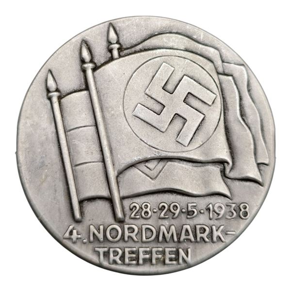 Third Reich Nordmark Treffen 1938 Tinnie Badge