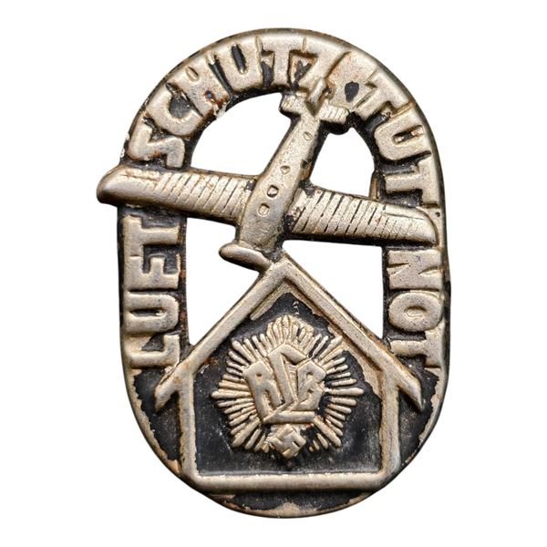 Third Reich Luftschutz RLB Tinnie Badge