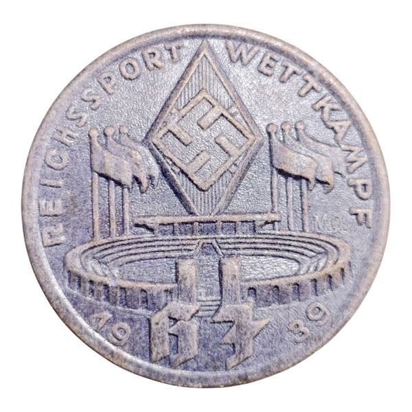 Third Reich Hitler Youth 1939 Tinnie Badge