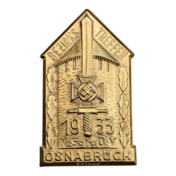 Third Reich Nazi NSKOV 1933 Tinnie Badge