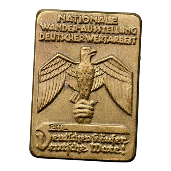 Third Reich Nazi Nationale Wander Ausstellung Tinnie Badge