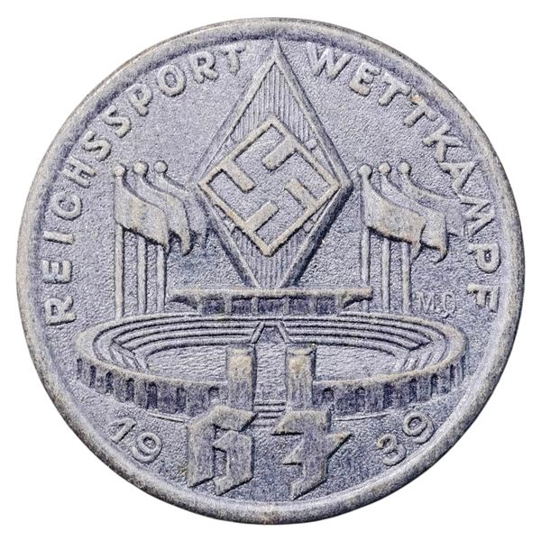 Third Reich Nazi Hither Youth HJ 1939 Tinnie Badge