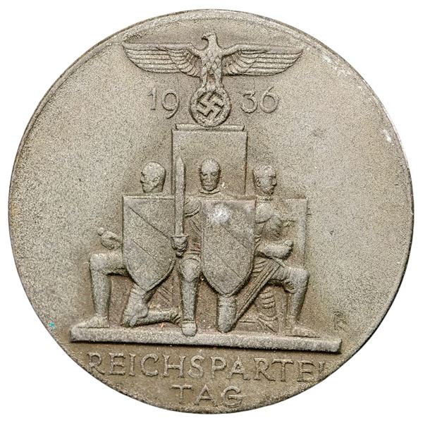 Third Reich Nazi Reichsparteitag 1936 Tinnie Badge