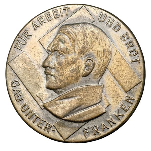 Third Reich Hitler Gau Unter Franken Tinnie Badge