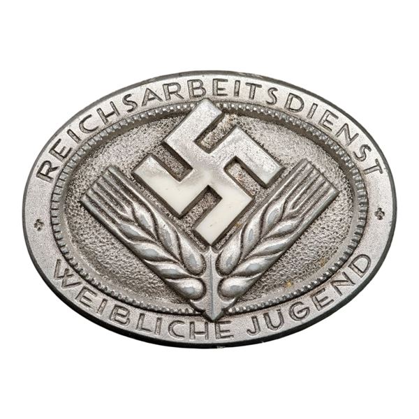 Third Reich Reichsarbeitsdienst Jugend Tinnie Badge